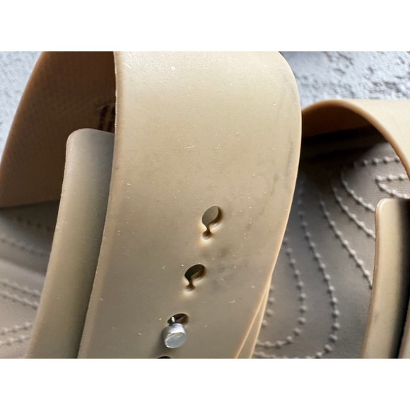 Crocs LiteRide Tan Double Strap Platform Sandals Womens Size 10 - Picture 8 of 10